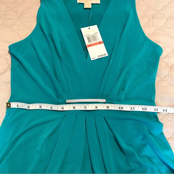 NWT MICHAEL KORS High - Low Turquoise Wedding Dress - Picture 4 of 11